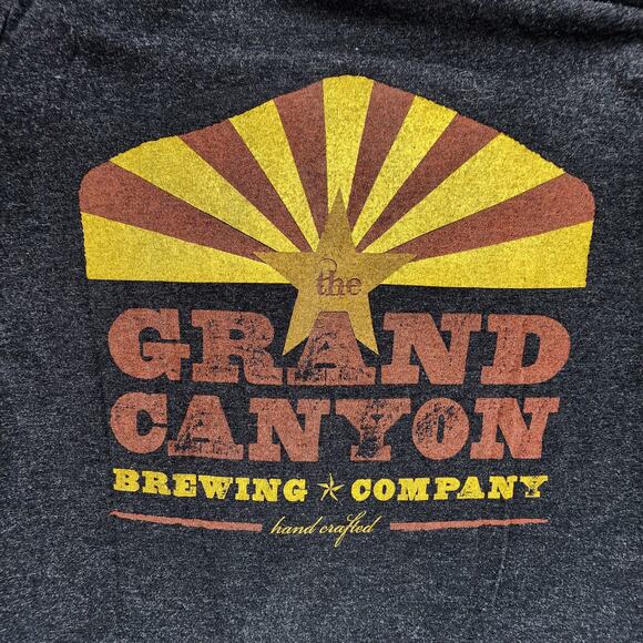 Grand Canyon Brewing Company Women’s Shirt Gray Short Sleeve Distillery Large - Picture 5 of 7